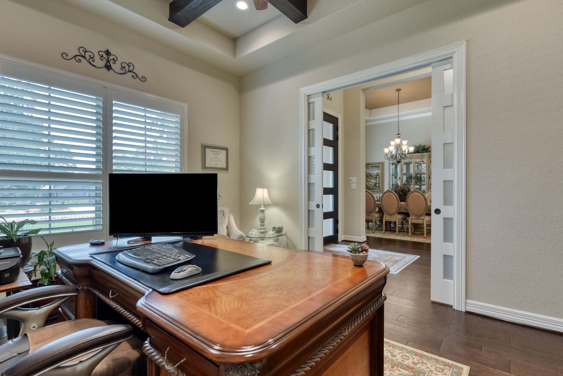 You can build on your own lot and have this beautiful study!