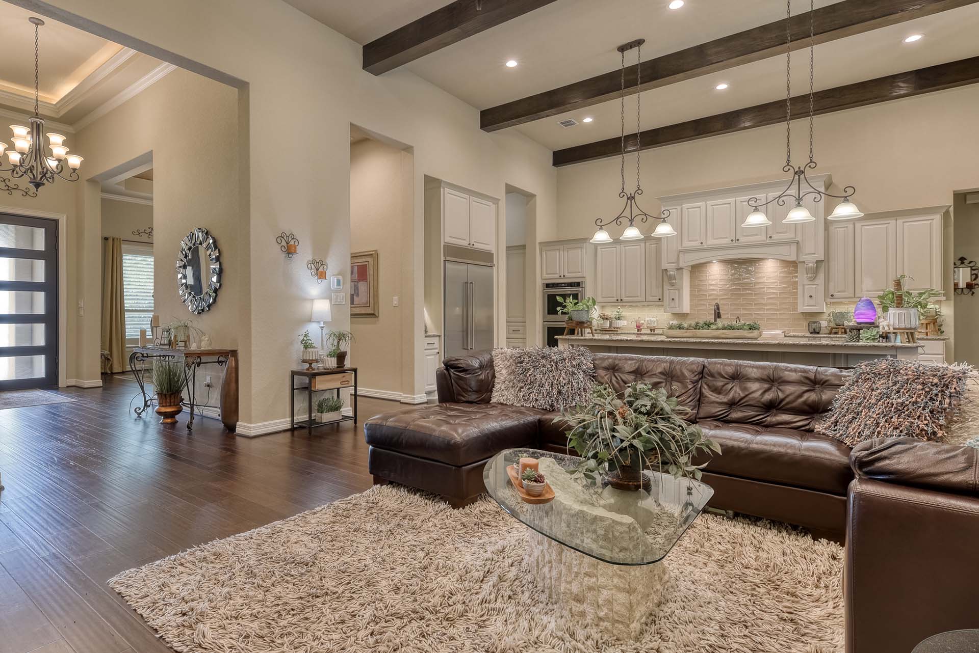 You can build on your own lot and have this beautiful living area!
